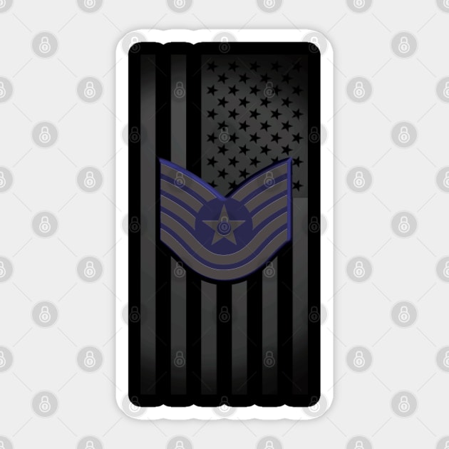Air Force Chevron & Flag Sticker by 4nObjx